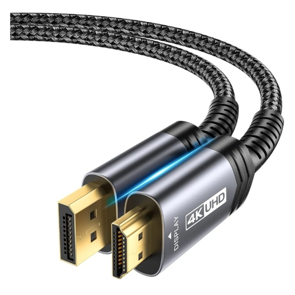 Premium 4K UHD HDMI Cable - Black and Gold 10ft Gaming LCD TV Security More